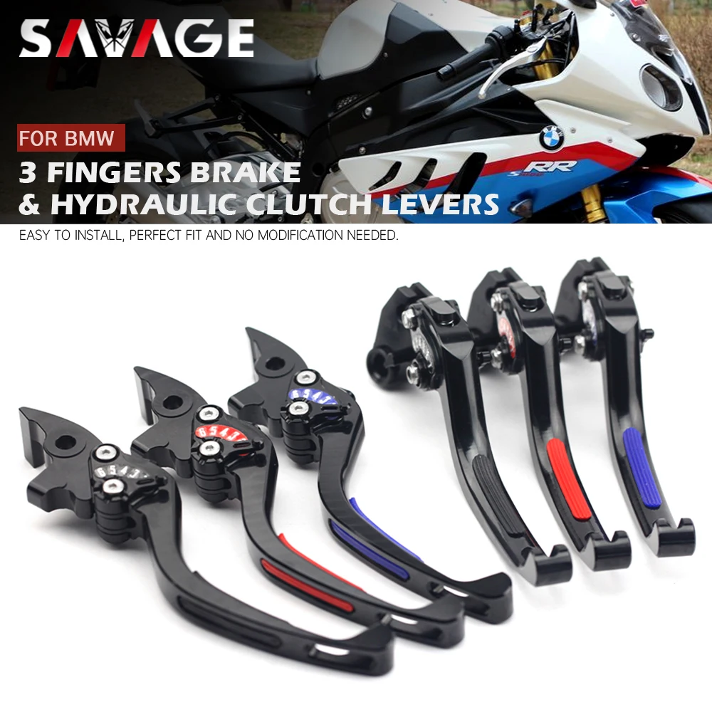 For BMW S1000RR S1000XR 2010-2018 Brake Hydraulic Clutch Lever CNC Motorcycle Accessories Non-Slip 3 Fingers S 1000R 1000 RR