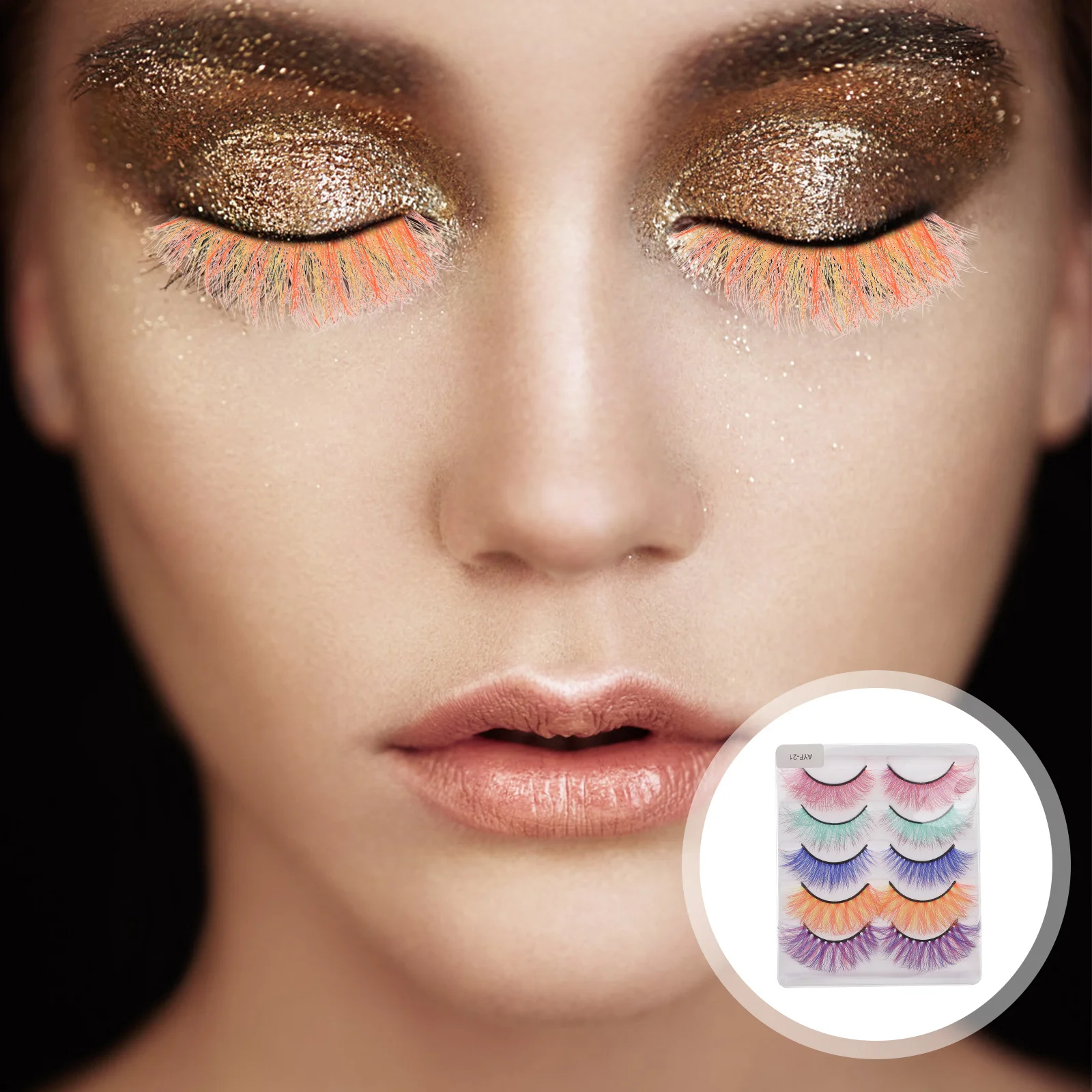 5ペアのつけまつげ、ナチュラルでリアルな軽量メイクアップ、パーティー用つけまつげ、プロム用つけまつげエクステ