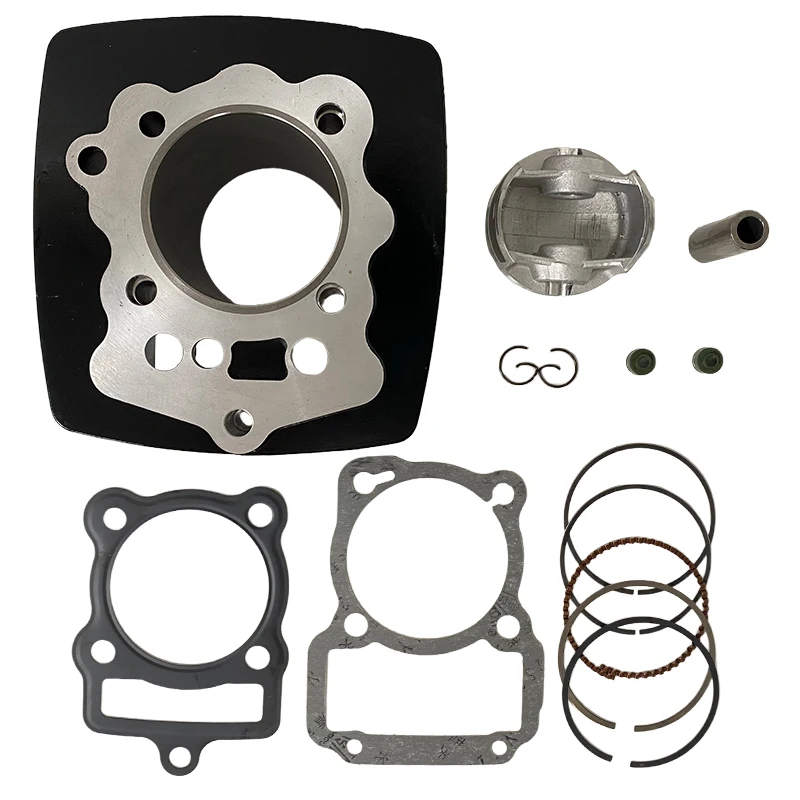 Motorcycle 65.5mm Bore High Compression Piston Cylinder Kit Motor for CG196 CG200 ZJ200 CG ZJ 200 to 250 Veloci Xeverus 200cc