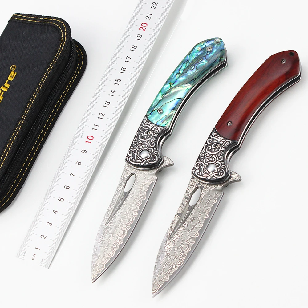 

VG10 Damascus Folding Knife High Hardness Tactical Military Outdoor Camping Survival Hunting EDC Tool Self Defense Knives