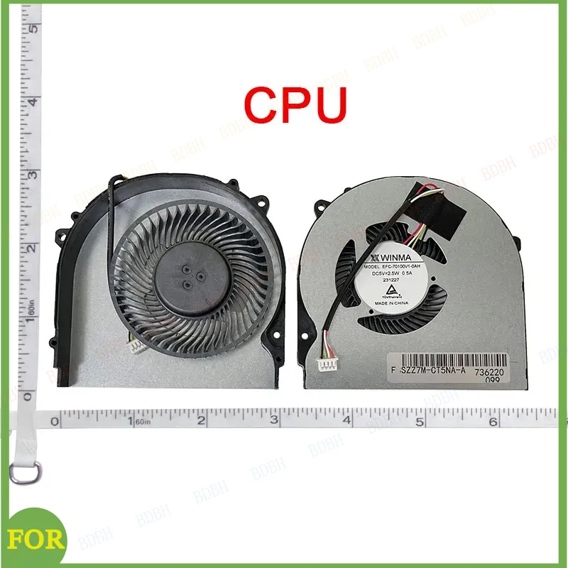 Laptop Cpu Gpu Fan For CLEVO NH50EA NH50RA EFC-70100V1-0AH EGC-77100v1-0AH 911MT 911ME MP 911 PLUS 911ST G7000S T58-V ZX8 cr5s1