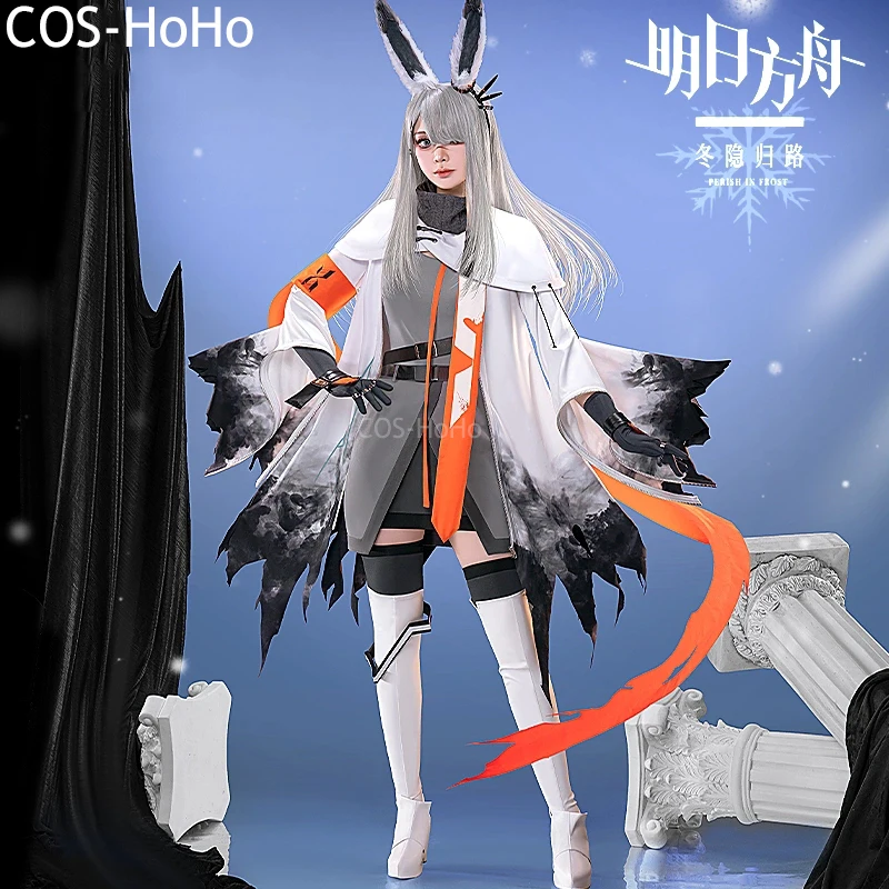 

COS-HoHo Arknights Frostnova Game Suit Gorgeous Lovely Uniform Cosplay Costume Halloween Carnival Party Role Play Outfit Women