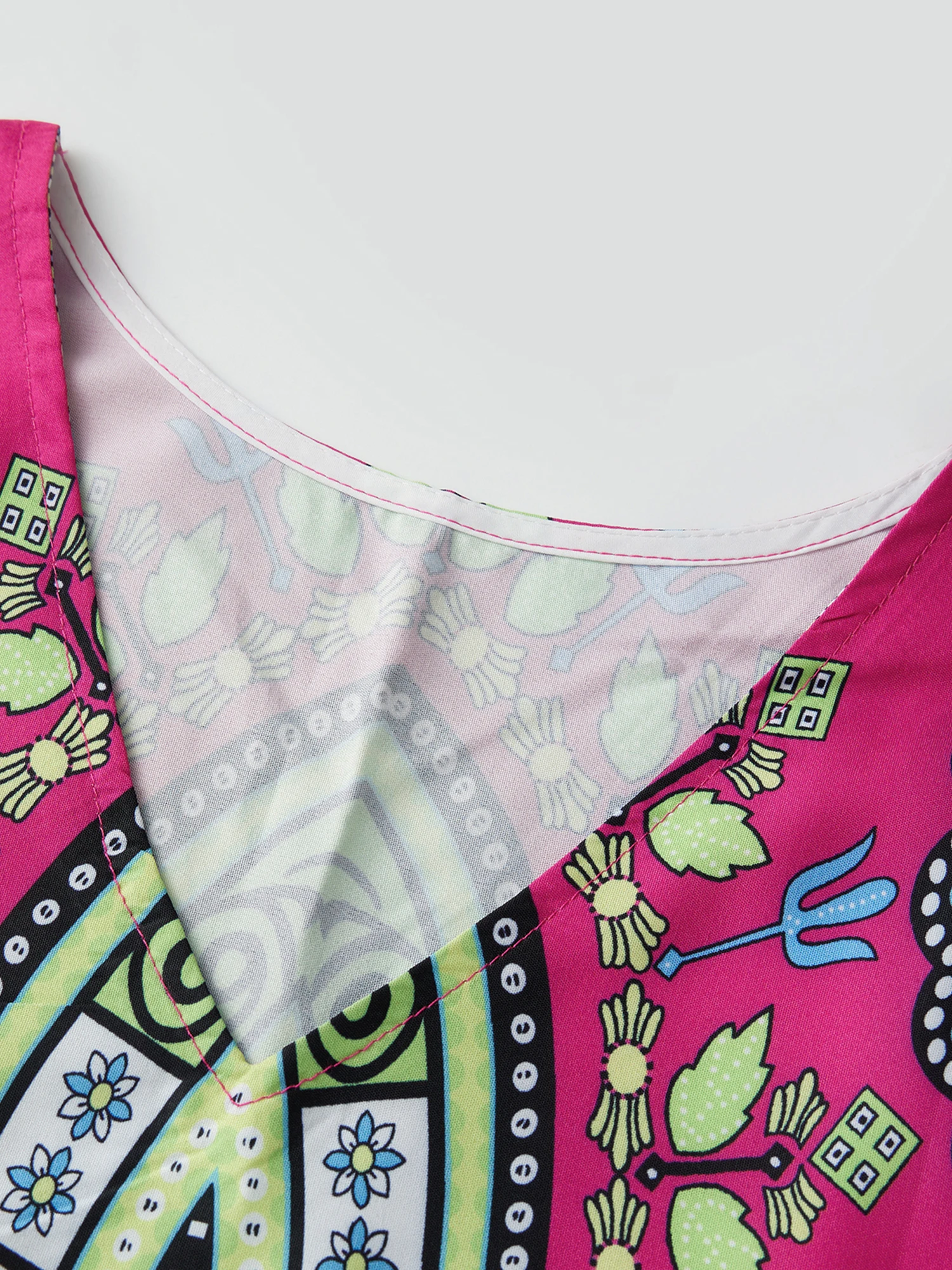 

Женское платье-прикрытие с коротким рукавом и v-образным вырезом с принтом, свободное платье с разрезом, летнее длинное пляжное платье