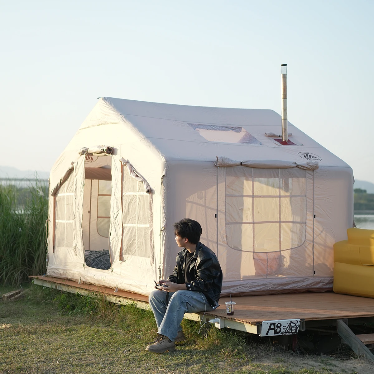 8 Sqm Inflatable Tent Outdoor Camping, 15 Years Factory Experience, 3-Year Warranty