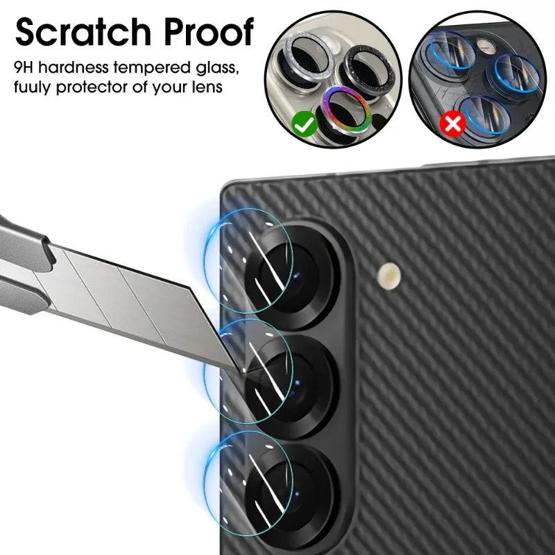 1-5Sets Camera Lens Protector Film For Samsung Galaxy Z Fold 6 Z Flip 6 Tempered Glass HD Rear Lens Anti Scratch Protective Film