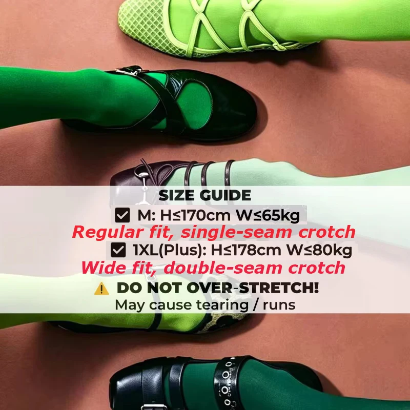 2026 New Spring Women's 80D Denier Velvet Opaque Tights Ladies Colorful Tights Stretch Pantyhose Dressing Dopamine Colors