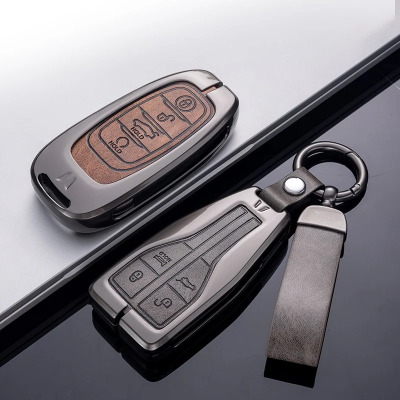 New Car Key Cover Remote Fobs Cases Protector portachiavi accessori Auto per FAW Hongqi 2023 E-HS9 High-end H5 H9 2020 2021 2022