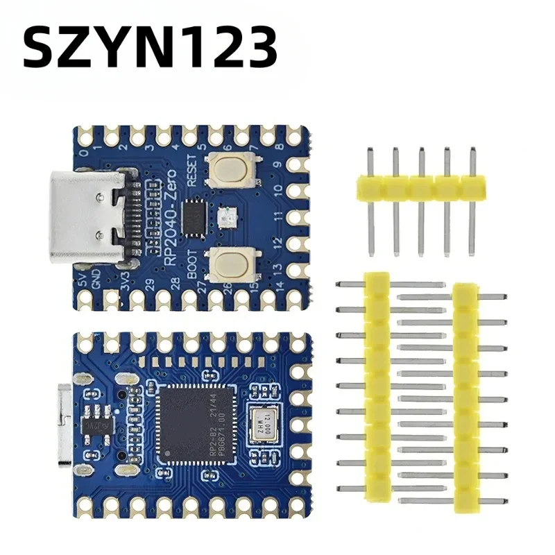 

10PCS RP2040-Zero RP2040 For Raspberry Pi Microcontroller PICO Development Board Module Dual-core Cortex M0+ Processor 2MB Flash