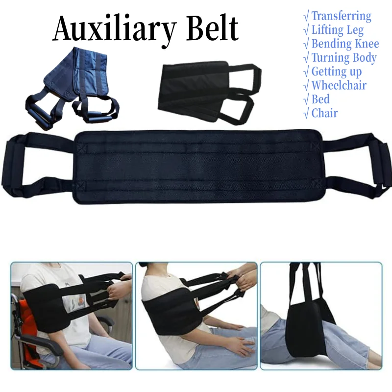 Disabled Rehabilitation Belt Nursing Seniors Lying in Bed with Turn Over Belt Assist to Move Up Transfer Belt