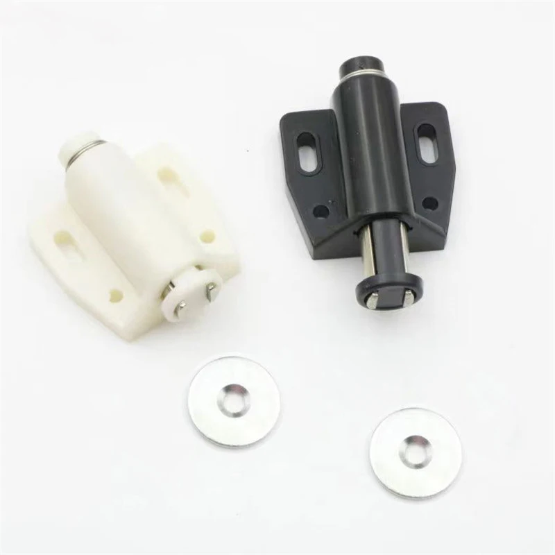 ตู้ Stopper Strong Magnetic Push to Open Touch Catch Stop Quiet Damper บัฟเฟอร์ตู้ครัวประตูแม่เหล็กที่มองไม่เห็น Handles