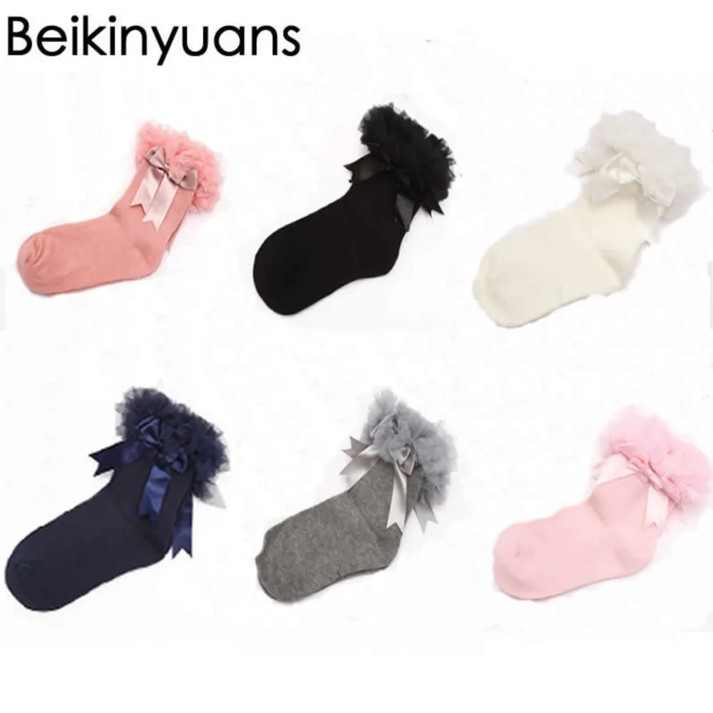 

New fashion girls socks banquet wedding princess short sock Comfortable warm toddler Combed cotton socks lace girls