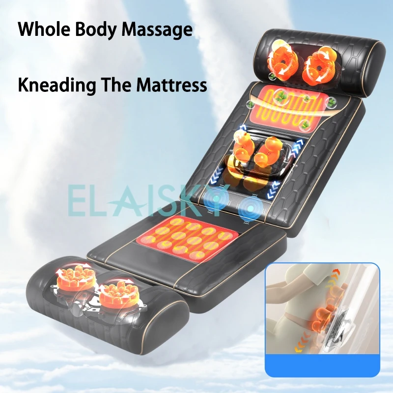 Electric Full Body Shiatsu Massage Chair Household Automatic Multifunctional Body Massage Kneading Back Cushion Neck Shoulder