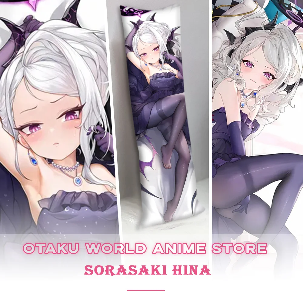 

Синий архив Dakimakura наволочка Sorasaki Hina Otaku обнимающая реквизит для тела аниме игра ролевой подарок для взрослых 3D печать Декор реквизит