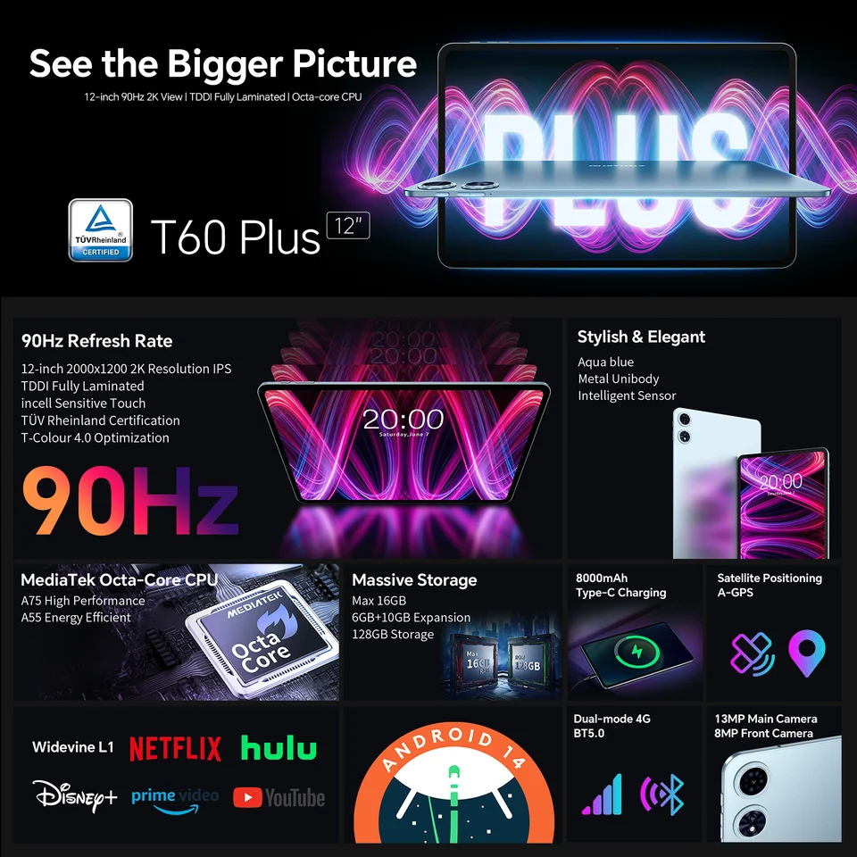 Teclast T60 Plus Tablet 12