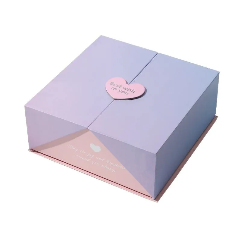 Custom New Birthday Packaging Box Customization Valentine's Day High-end Double-door Box Women's Day