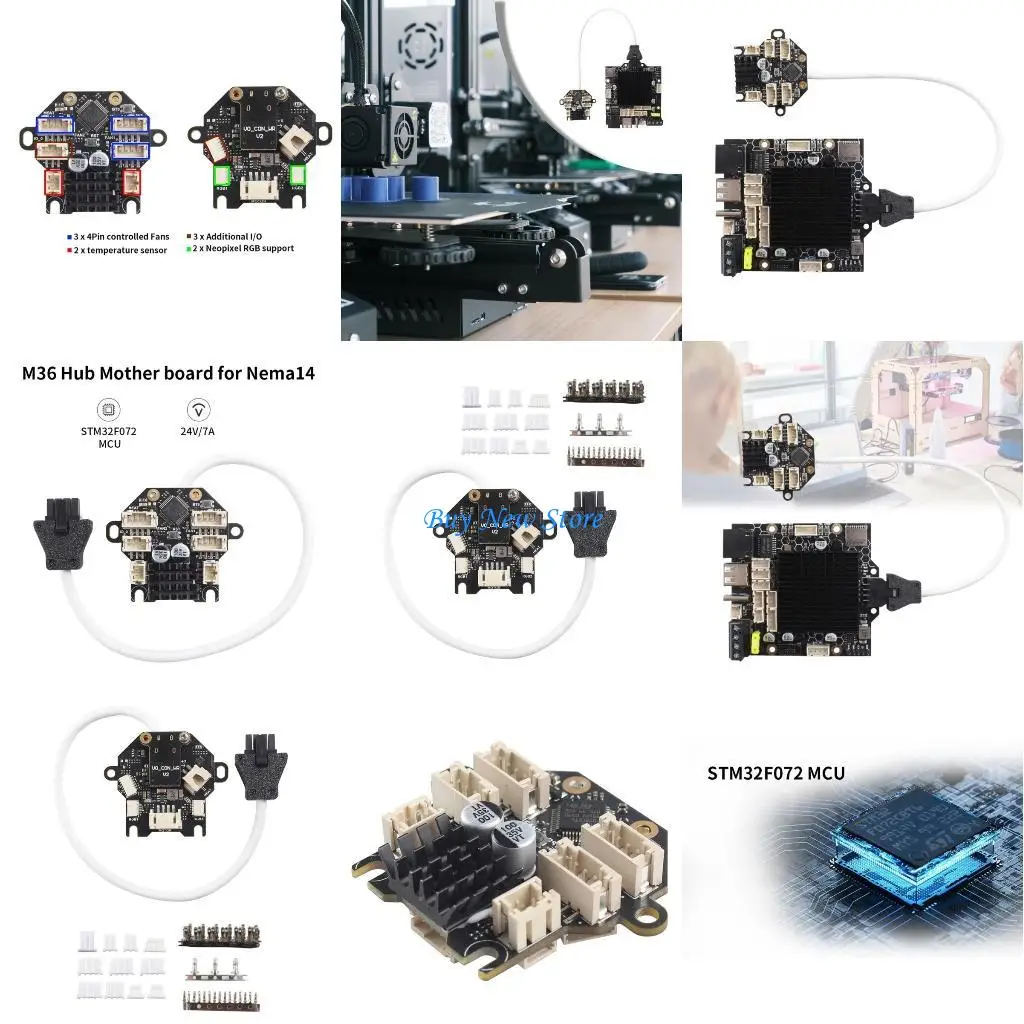 

20CE M36 Motor Board Onboards TMC2209 and ADXL345 Temperature Monitoring for Nema14