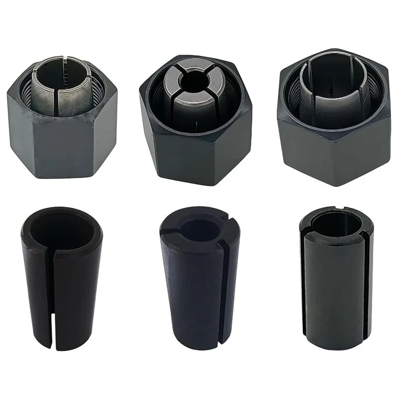 SEWS-Replacement Chuck And Nut Kit With Reducing Sleeves(6Pc) For Dewalt DW6214 And DW618 Planers