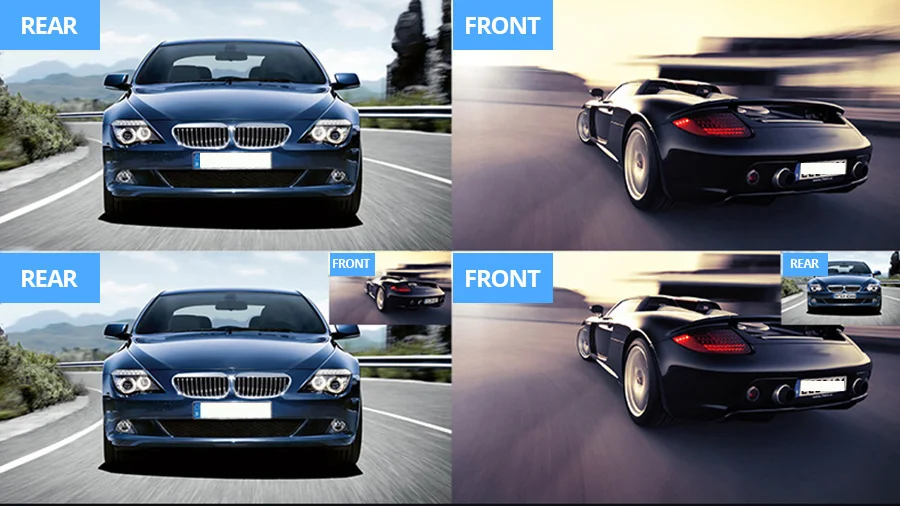 E-ACE Dashcam Auto Dvr 4,3 Zoll Spiegel FHD 1080P Kamera Optional Dual Objektiv DVR Rückspiegel Dash Kamera video Recorder Auto – Detail 20