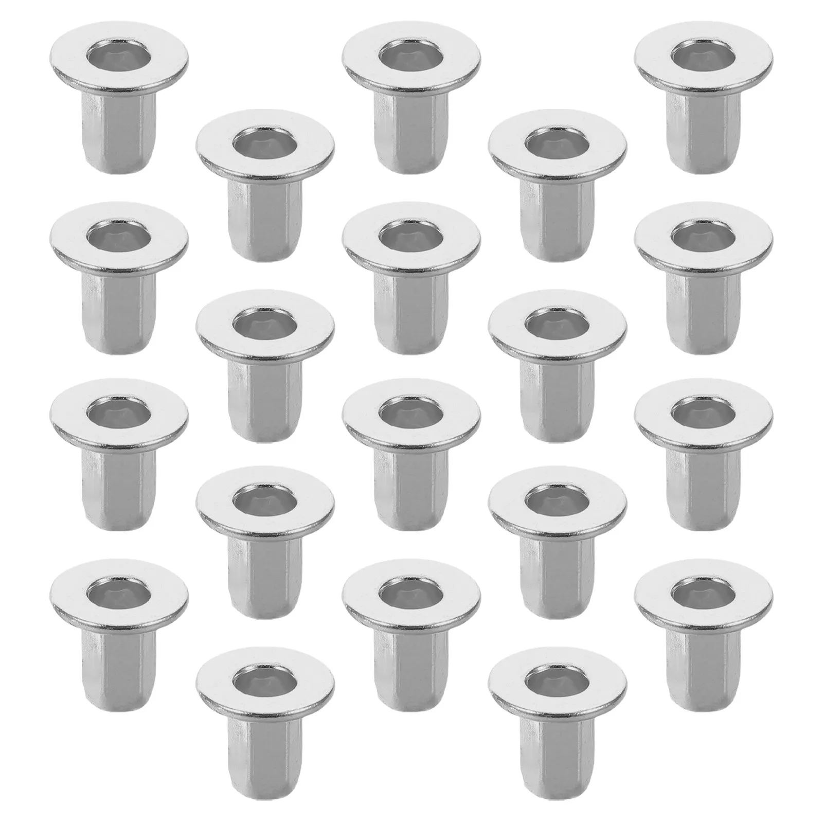 20Pcs License Plate Base Buckle Nuts Heavy Duty Metal Fasteners for Vehicle Car Trunk Bumper Compact Design Simple Setup