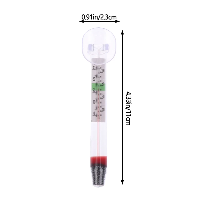 1Pc Aquarium Fresh/Salt Fish Thermometer 3D Digital Fish Tank Electronic Temperature Measurement Fish Tank Temp Meter