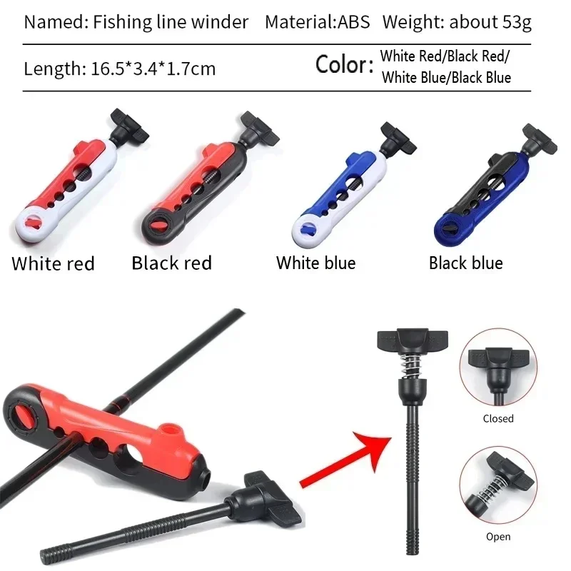 Fishing Line Winder Adjustable Rod Mount Line Spooler Design Outdoor Fishing Line Winding Tool for Freshwater Saltwater Angling view 3