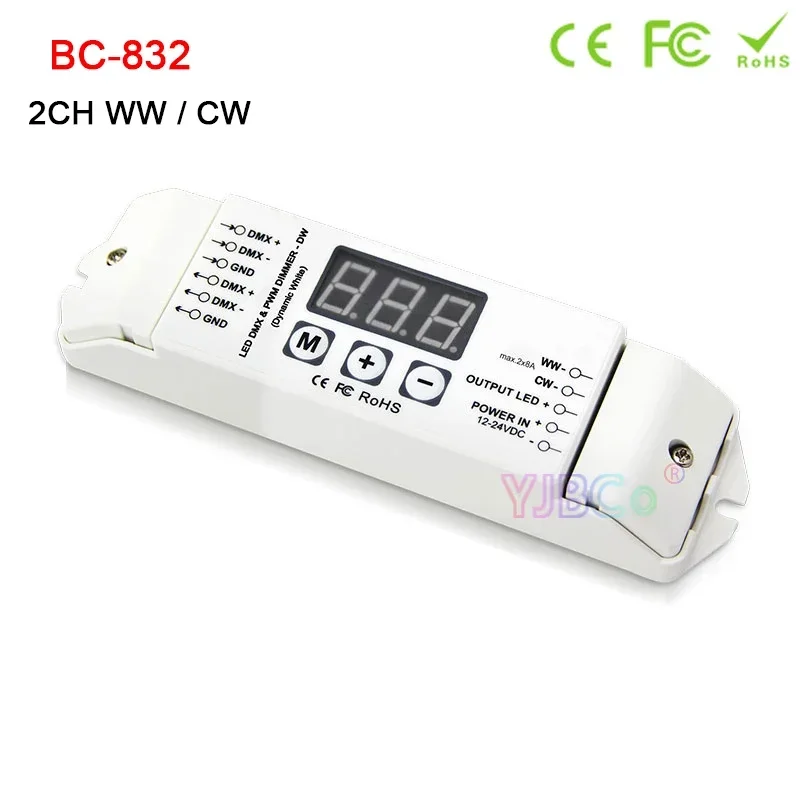 12V 24V DMX512 WW/CW/RGB/RGBW LED strip Tape Controller 2CH 3CH 4CH Constant Voltage PWM DMX Decoder Strips light Dimmer