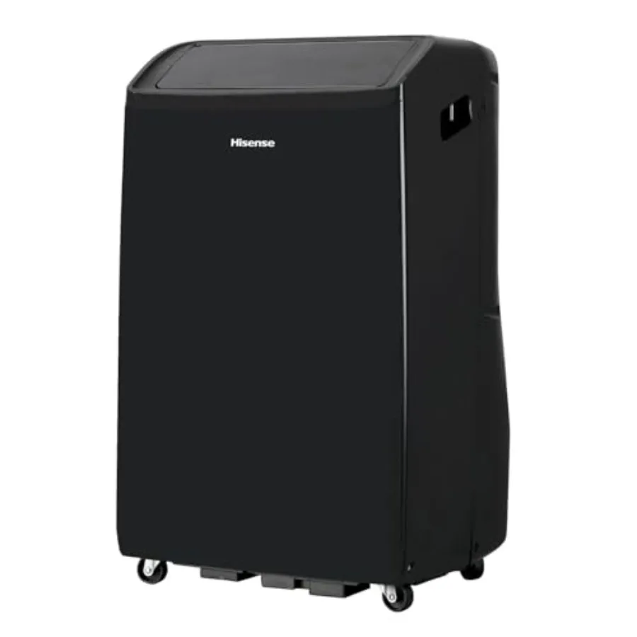 Smart portable inverter air conditioner for apartment/living room, black ABS plastic, quiet high-efficiency 10, 000 BTU cooling