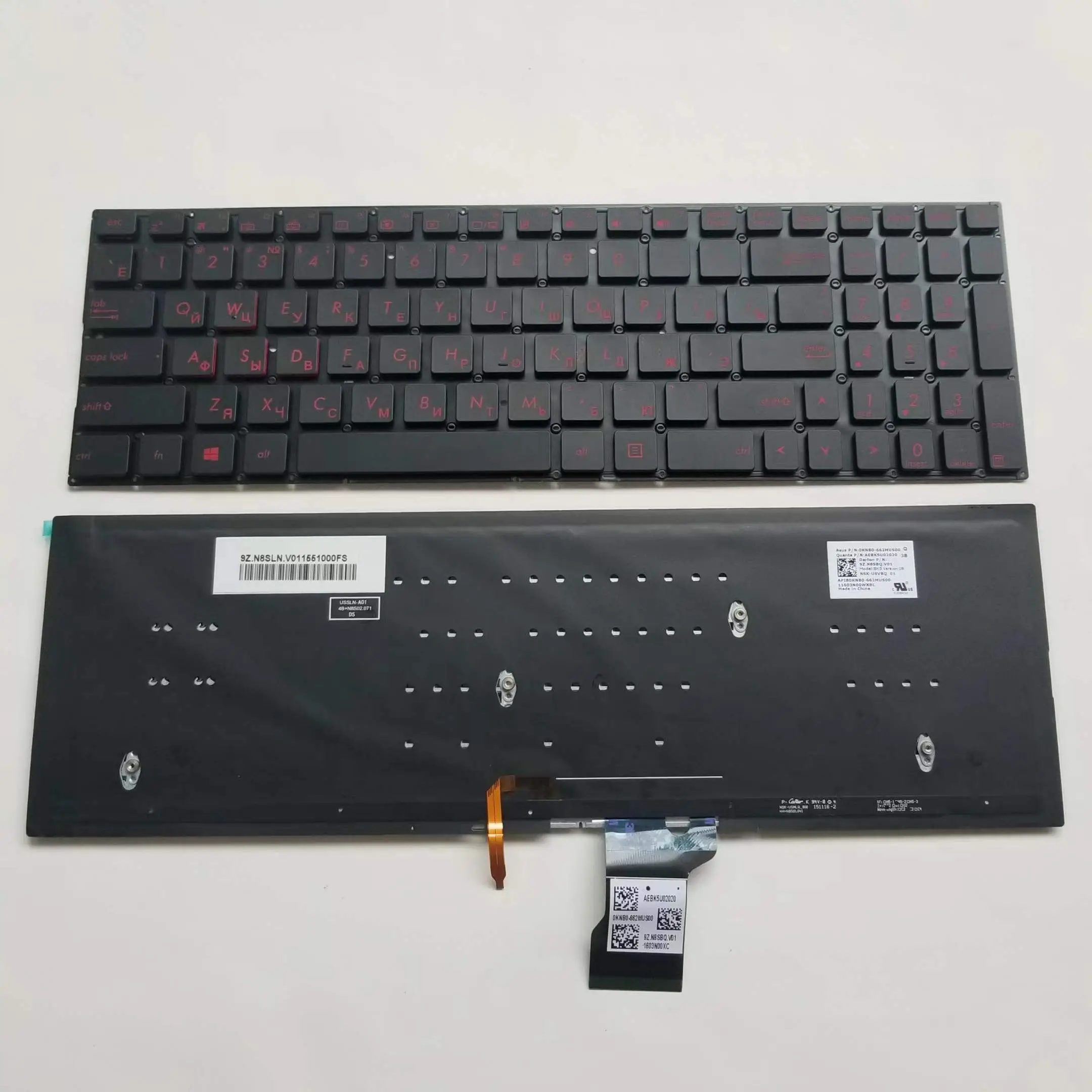 XIN-Russian-US  Backlight Laptop Keyboard For Asus ROG G501 G501J G501JW G501VW Zenbook Pro UX501 UX501JW UX501VW