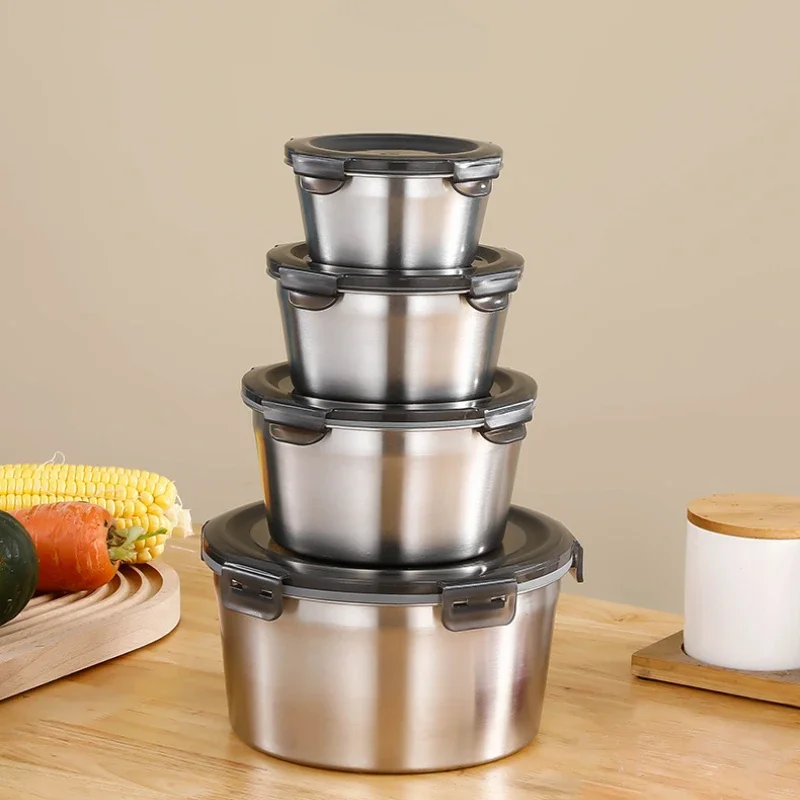 stainless steel air tight food storage container Food Preservation Box Airtight Food Containers Stainless Steel Container