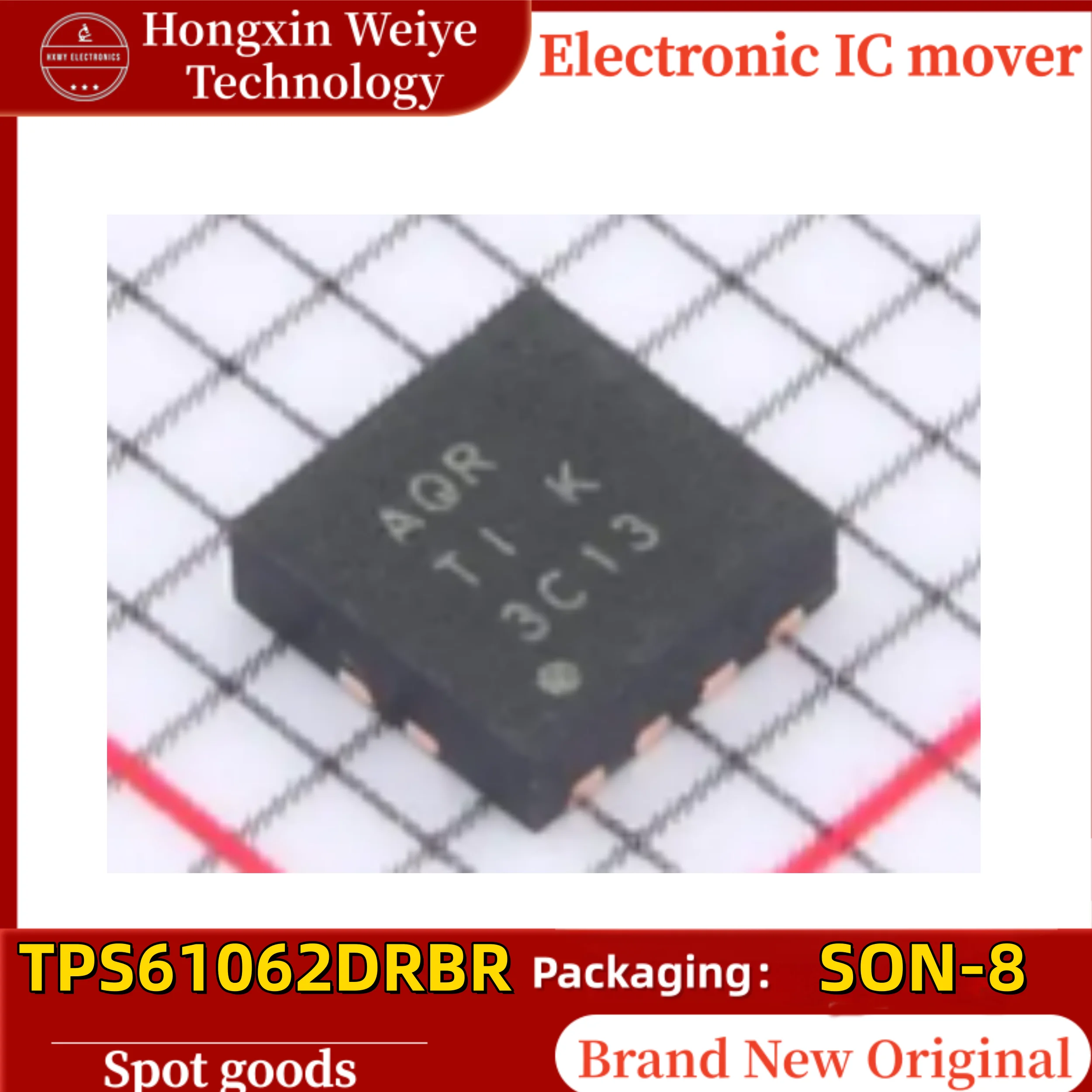 (5/20 pieces) TPS61062DRBR with Silkscreen Mark AQR TPS61062 SON-8 2.7V~6V 1MHz LED Driver IC Original In Stock Fast Shipping