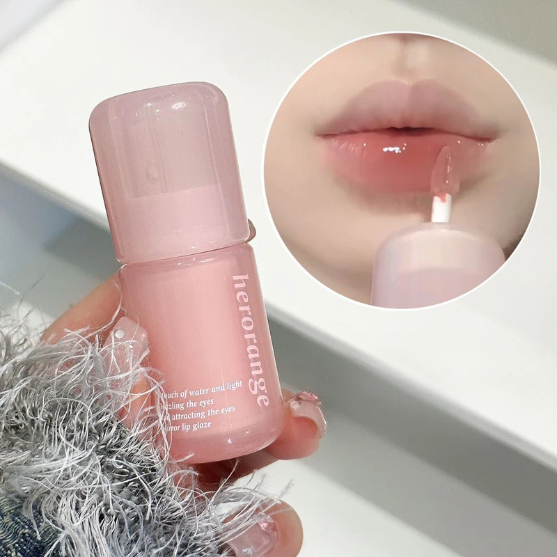 

Mirror Water Light Lip Glaze High Gloss Moisturizing Lip Gloss Long Lasting Pink Waterproof Liquid Lipstick Lip Makeup Cosmetics