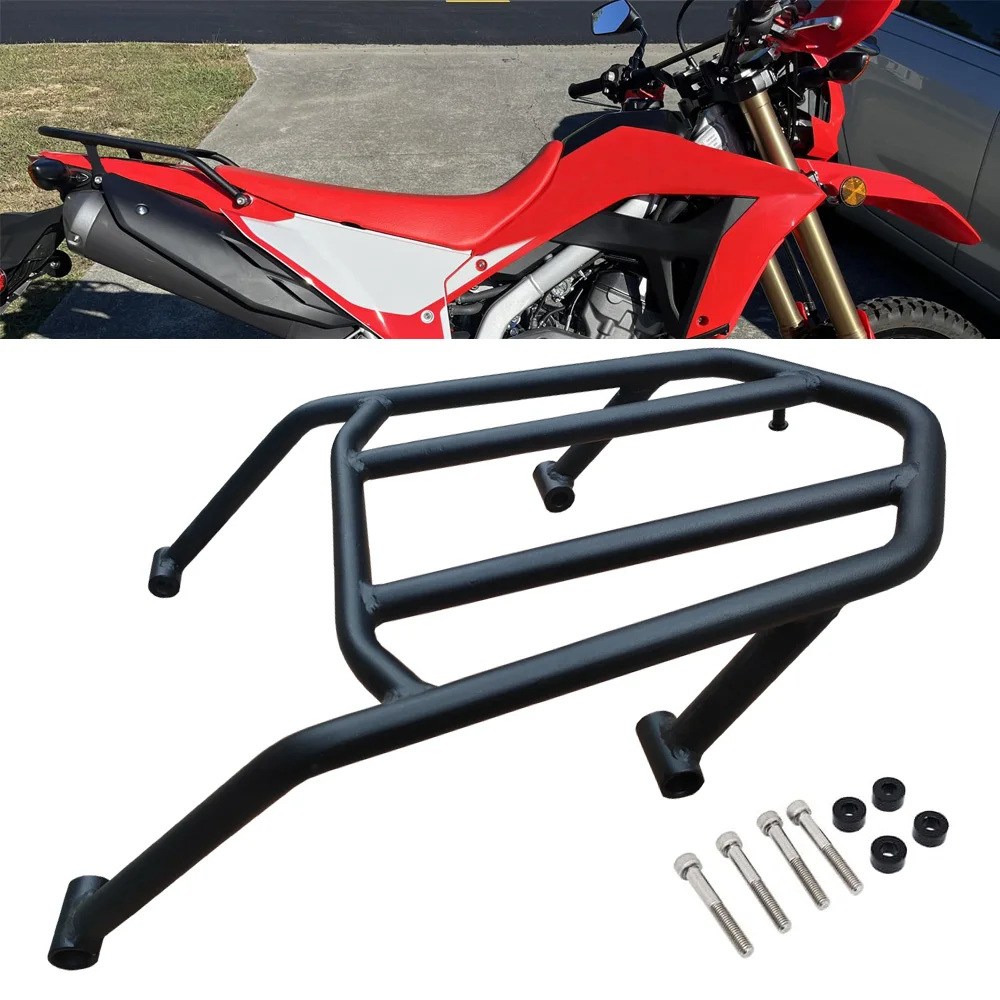 

Black Rear Luggage Rack Fits Honda CRF300L CRF300LS CRF300L Rally (2020-current)