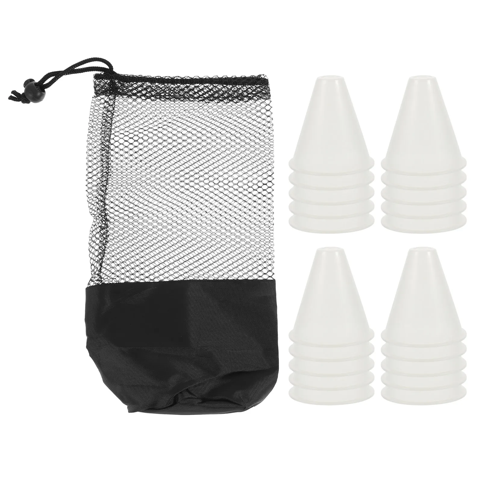 

Набор светоотражающих конусов для тренировок детей, ветроустойчивые дорожные конусы для роликовых коньков, легко заметные, портативные, для спорта