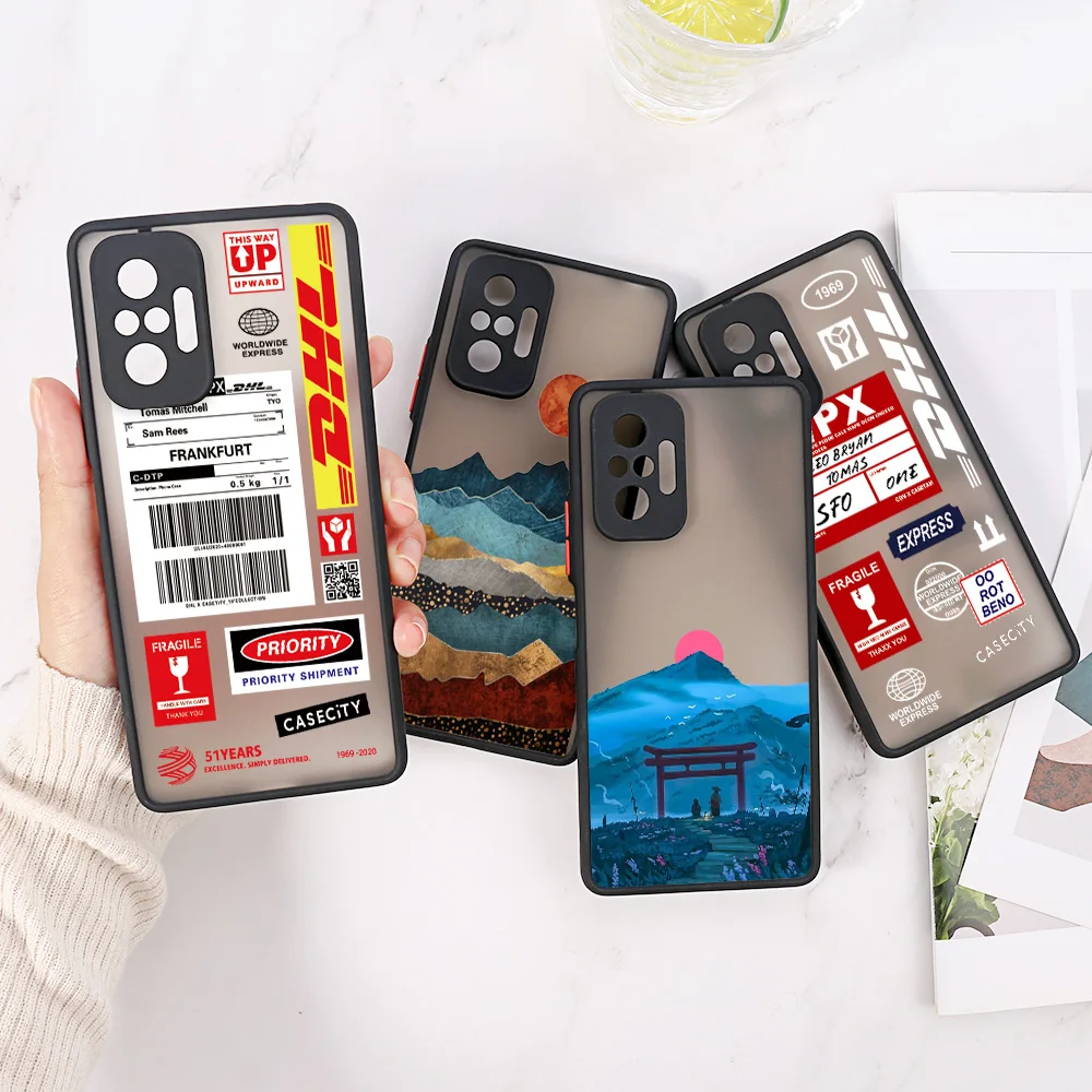 

Матовый чехол с изображением пейзажа для Xiaomi Redmi Note 11, 12, 10, 8, 9, 7 Pro, 10S, 11S, чехлы Poco X3, X5, F5 Pro, Mi 11, 12 Lite, 11T, 12T, 12 Pro, чехол
