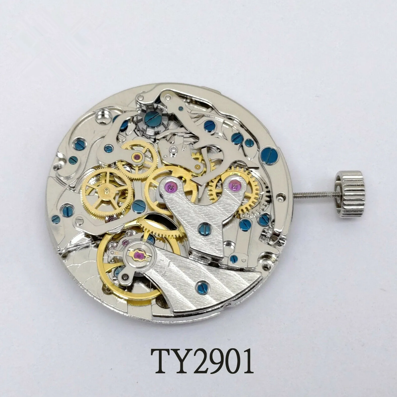 

Высокоточный механический хронограф 31,3 мм с 22 драгоценными камнями для механизма Seagull ST1901 TY2901 с 2-местным механизмом для часов, замена