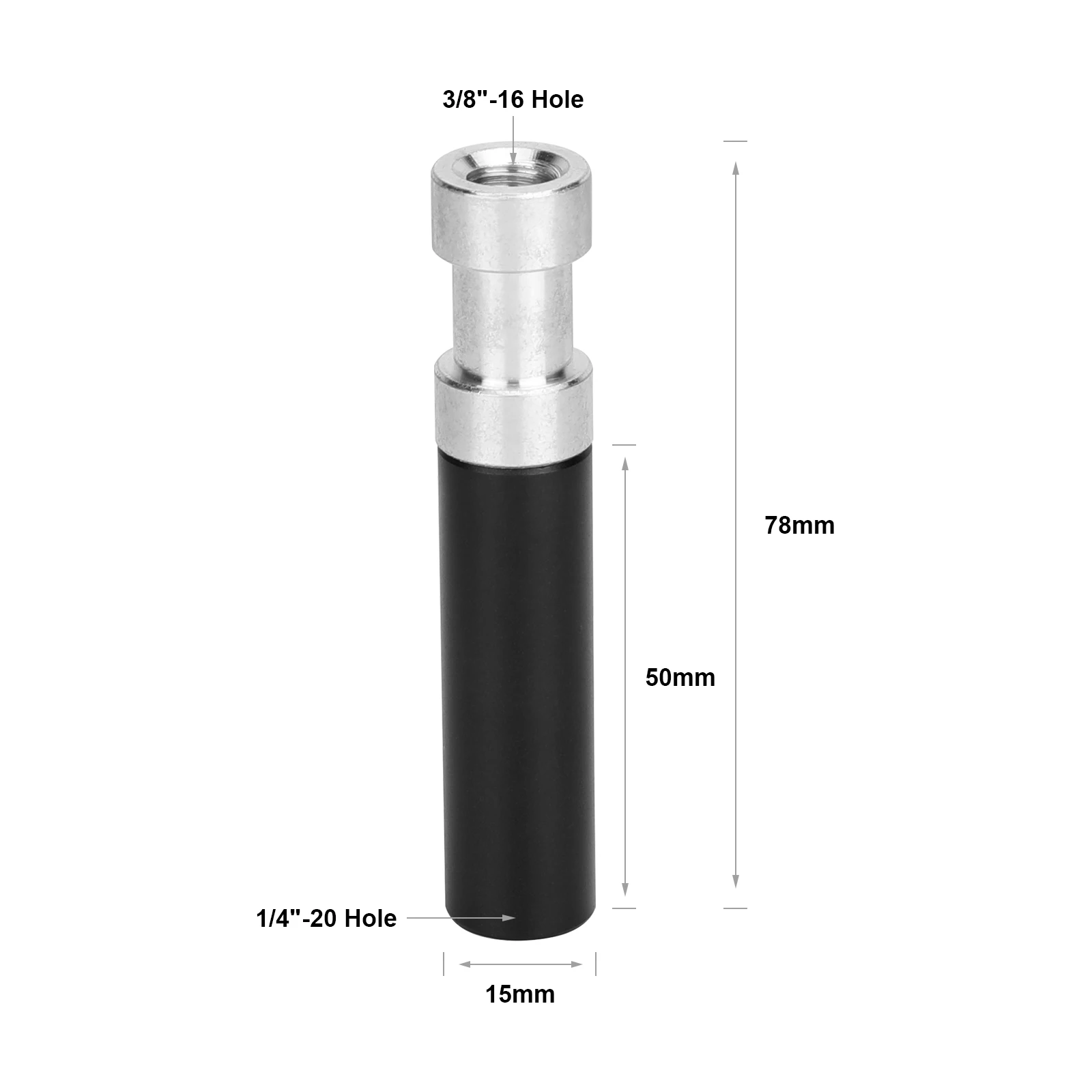 SZRIG 1/4"-20 HoleTo 3/8"-16 Hole Screw Adapter Fits accessories with 1/4"-20 &  3/8"-16 Screw