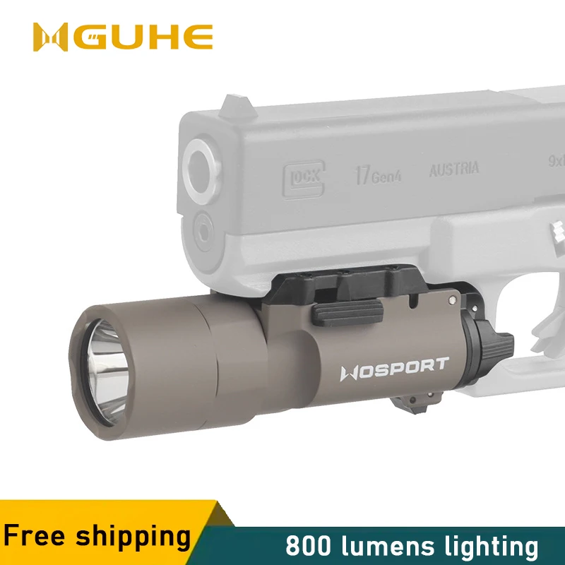 

X300-a flashlight (SF model), weapon gun light, made of aluminum alloy, suitable for arc 19mm rail, hunting flashlight