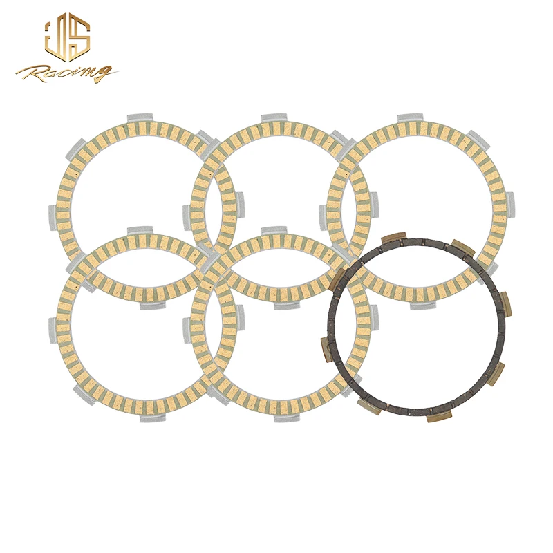 

JSRAOIMG Motorcycle Engine Part Clutch Friction Disc Plate Kit For BAJAJ AS200 NS200 UG KTM DUKE 200 RC200 2013 2014 2015 2016
