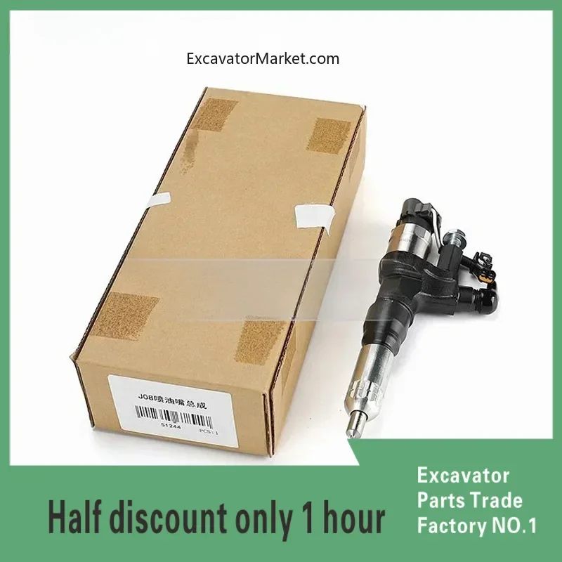 Excavator Accessories for  Fuel Injector Assembly SK350-8 300 330-8 Fuel Injector J08 Engine