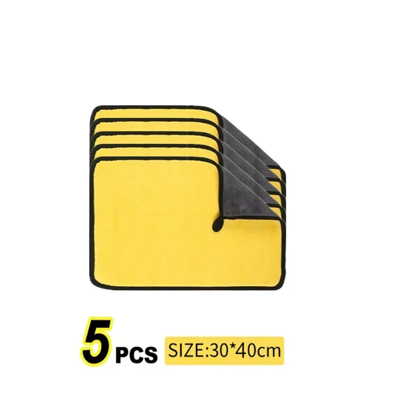 منشفة غسيل - 30 × 30/40/60 سم، ناعمة، محشوة، قماش للتنظيف/التجفيف، قماش تفاصيل العناية #6