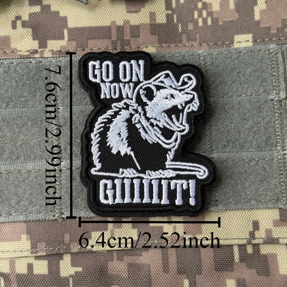Parche bordado táctico velcro – Insignia moral para mochila o chaleco - imagen 2