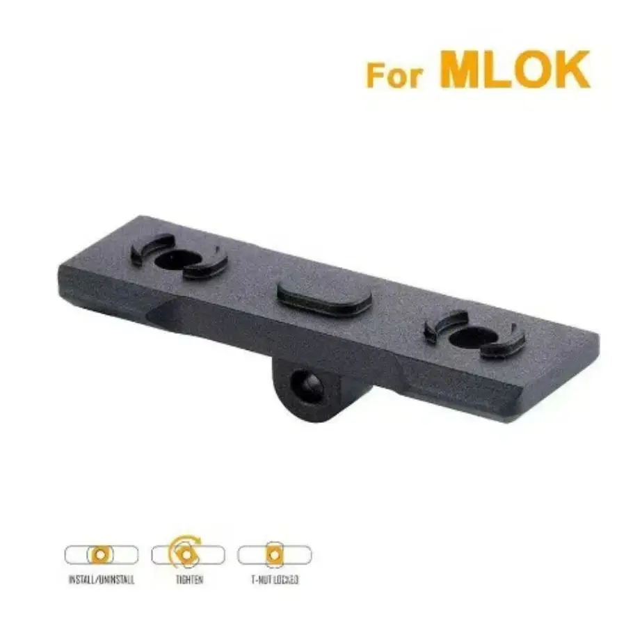 Outdoor Tactical MLOK Keymod Bipod Mount Handguard Adapter Low Profile AR15 Rifle Accessory Bipods Picatinny Rail