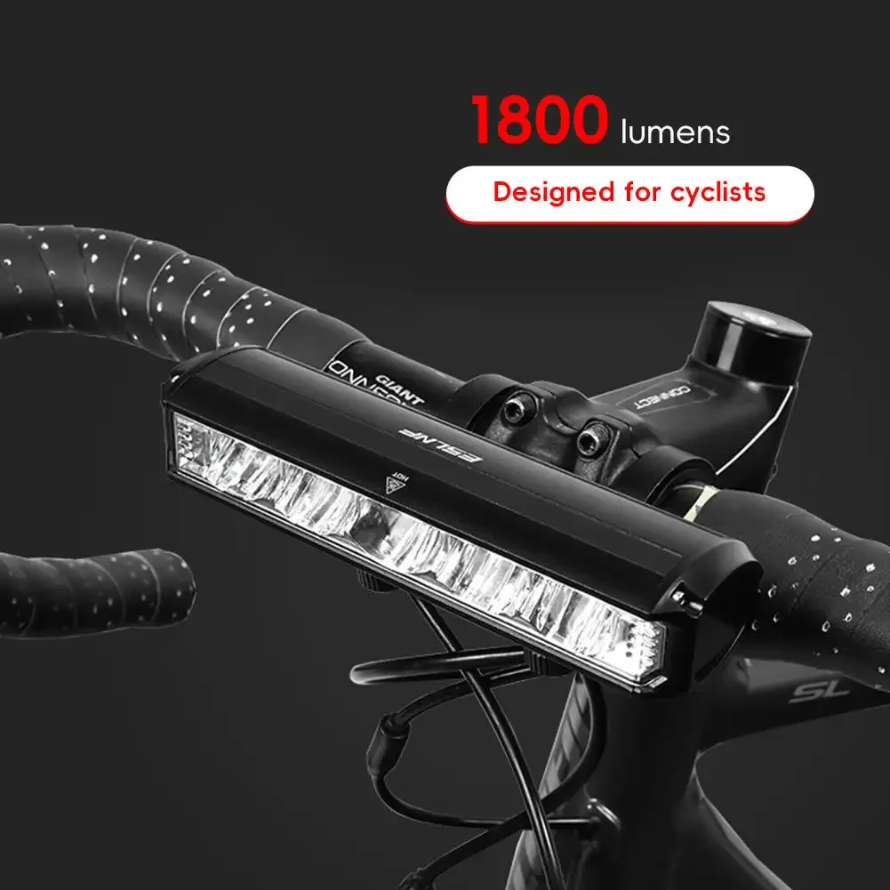 1800LM 3 Led MTB Bicycle Lights 2000MAH Rechargeable Bike Light Flashlight Outdoor Cycling Bike Accessories for Electric Scooter