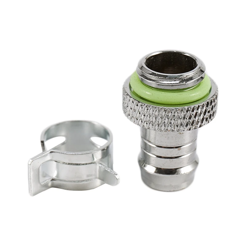 PC 컴퓨터용 수냉식 방열판, G1/4 크롬 구리 수냉식 라디에이터, 바브 피팅, 5 개