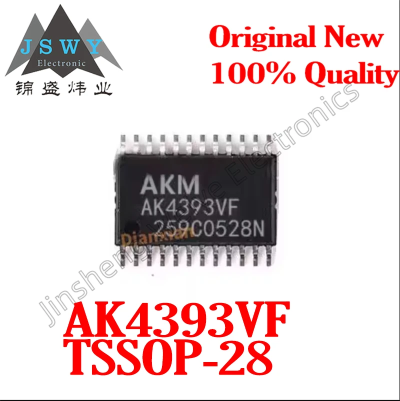 

(1/5pcs) AK4393VF TSSOP-28 AK4393/2-channel 24-bit Stereo Digital to Analog Converter Chip/New Original Stock Electronics