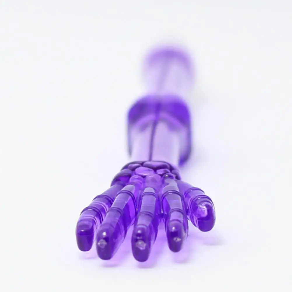 Comfortable Grip Pen Smooth Writing Pen Skeleton Finger Ballpoint Pen Set Quick Drying Comfortable Grip for Students Kids Fun