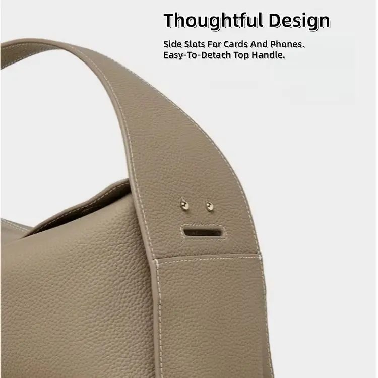 Detachable Shoulder Strap, Crossbody Soft Durable Large Capacity Genuine Leather Handbag Women - view 5