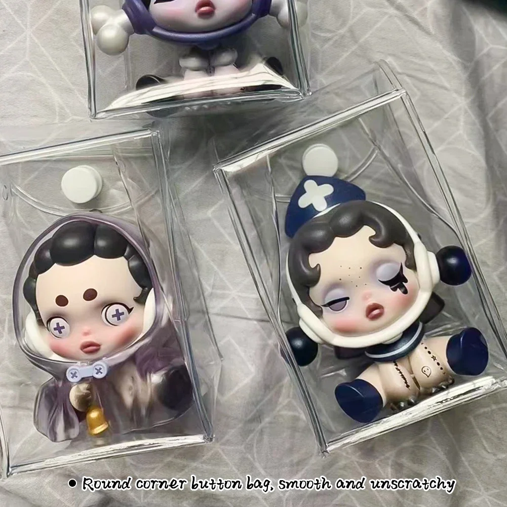 Bubble Mart-Sac de Rangement en PVC Transparent pour Bébé, Boîte Aveugle, Pendentif, Petit, Présentoir, Mignon, Style Ins