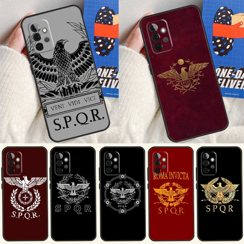 SPQR Legion imperiale romano per Samsung Galaxy A34 A54 A14 A13 A52 A52S A32 A12 A22 A72 A71 A51 A33 A73 A53 Cover Case