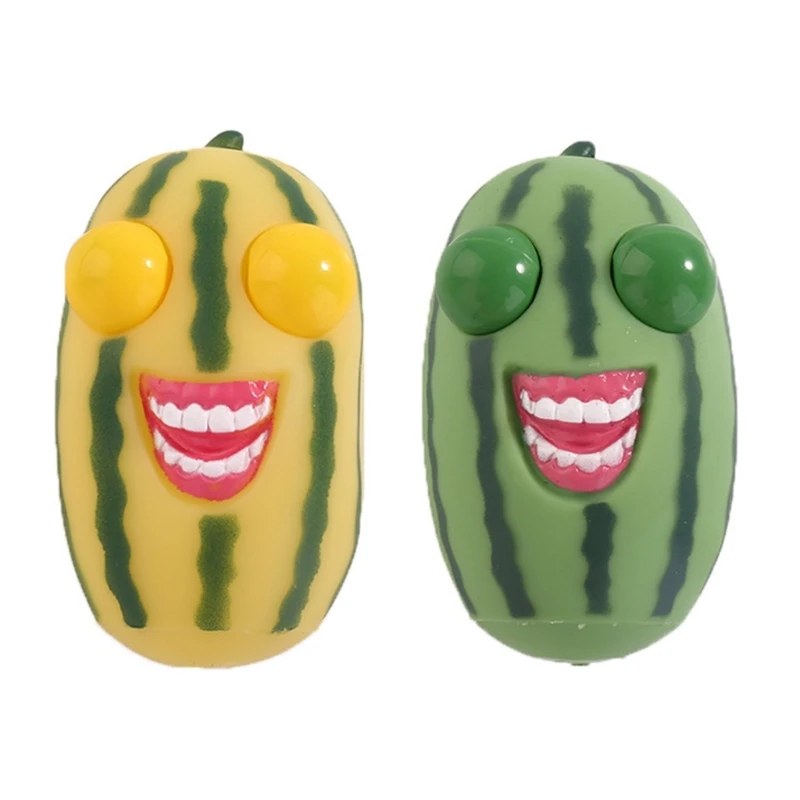 Anti-Anxiety Squeeze Toy for Adult Eye Popping Watermelon Novelty Pinch Toy for Boys Girls Autisms Kids Stress Reliever